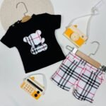 طقم اولاد بيبي مطرز موديل الدب 3/18 اشهر